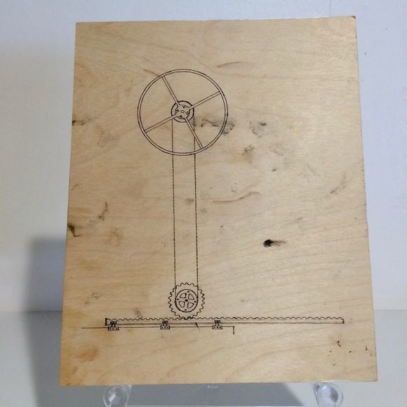 Rainy Street in England Oil Painting Art w/ Easel - Picture 6 of 9